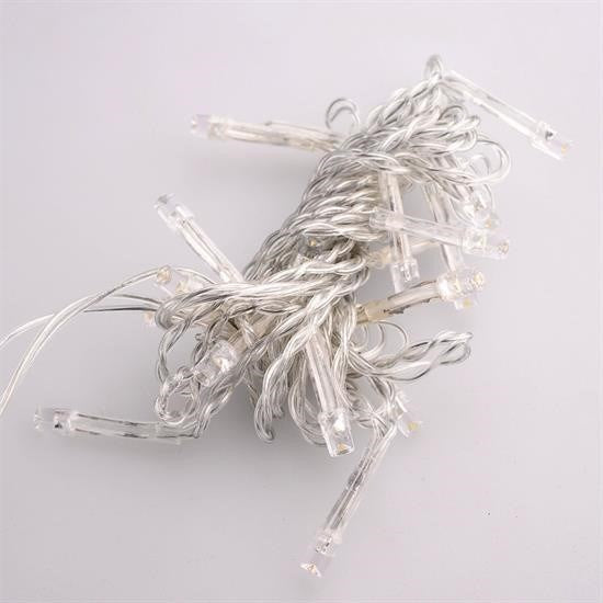 GENEL® 100 Ledli 8 Fonksiyonlu 10 Metre Led Aydınlatma Dekor Lambası (beyaz)