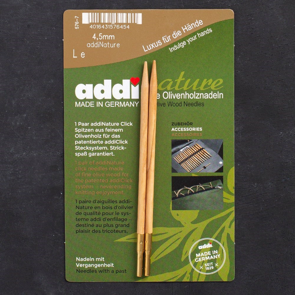 Addi Nature Olive Wood Click 4.5mm 13cm Misinalı Ş - UcuzaGeliyor