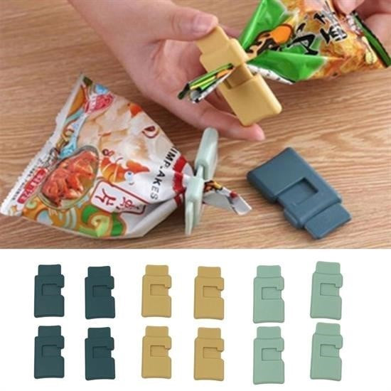 GENEL®  6lı Hava Sızdırmaz Poşet Torba Ambalaj  Ve Paket Kıstırmalı Kapatma Klipsi