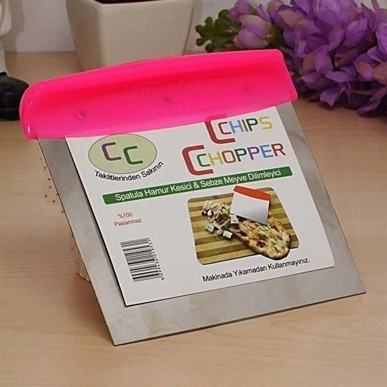 GENEL® Çelik Hamur Kesici Kazıyıcı Pasta Kek Dekorasyon Spatula Aleti