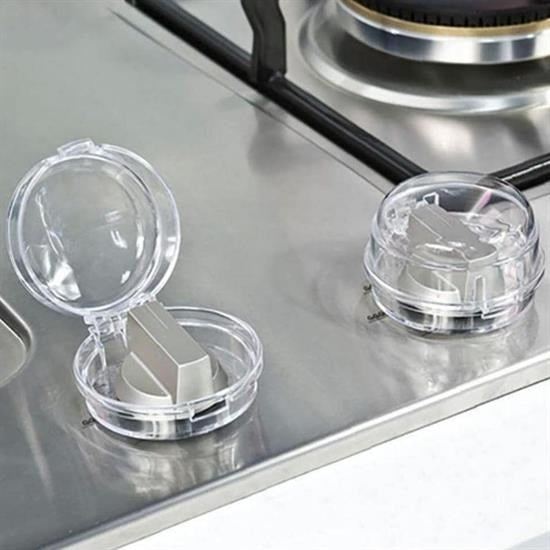 GENEL® Isıya Dayanıklı Plastik Ocak Düğme Koruyucu Düğme Kilidi Emniyet Düzeneği