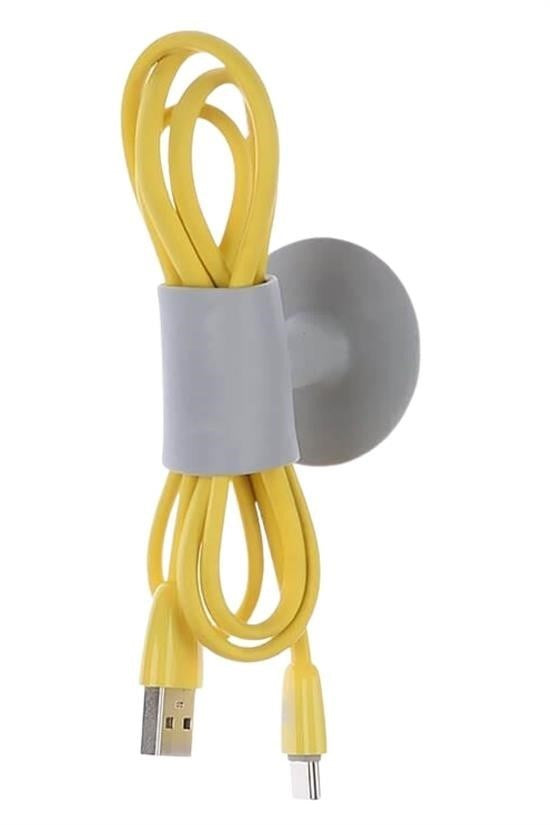 BUFFER®  4 Adet Çok Amaçlı Vakumlu Kapı Stoperi,Kablo Organizeri,Telefon Sabitleyici