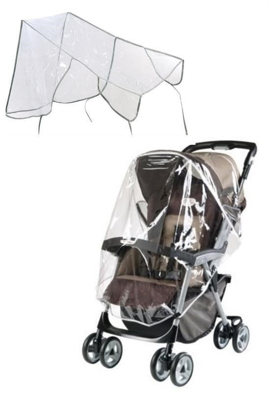 GENEL® Bebek Arabası Puset Şeffaf Yağmurluk Rüzgar Engelleyici Muşamba