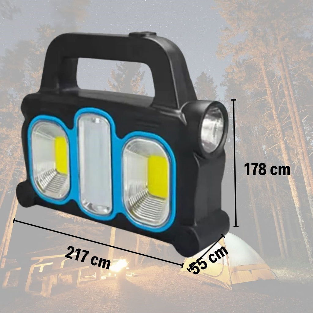 GENEL®  Hurry Bolt Güneş Enerjili Taşınabilir Çalışma Lambası - Powerbank Özellikli