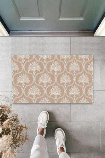 Dijital Otantik Motif Pudra Kapı Paspası Dış Mekan Paspas K-3065 - UcuzaGeliyor