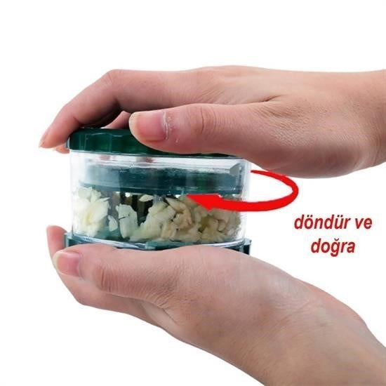 GENEL® Pratik Sarımsak Ezme Doğrama Rendeleme  Öğütme Aleti Aparatı
