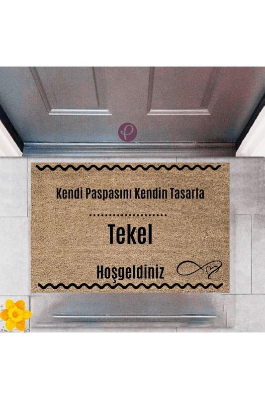 Kapı Önü Paspası Dekoratif Dijital Baskı Tekel P-2552 - UcuzaGeliyor