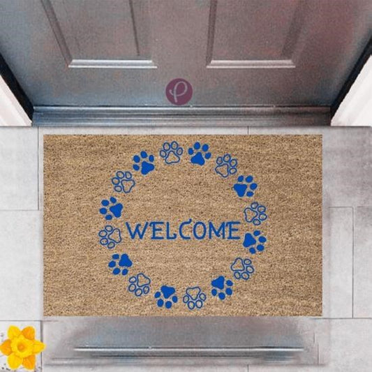 Kapı Önü Paspası Dekoratif Dijital Baskı Welcome P-2472 - UcuzaGeliyor