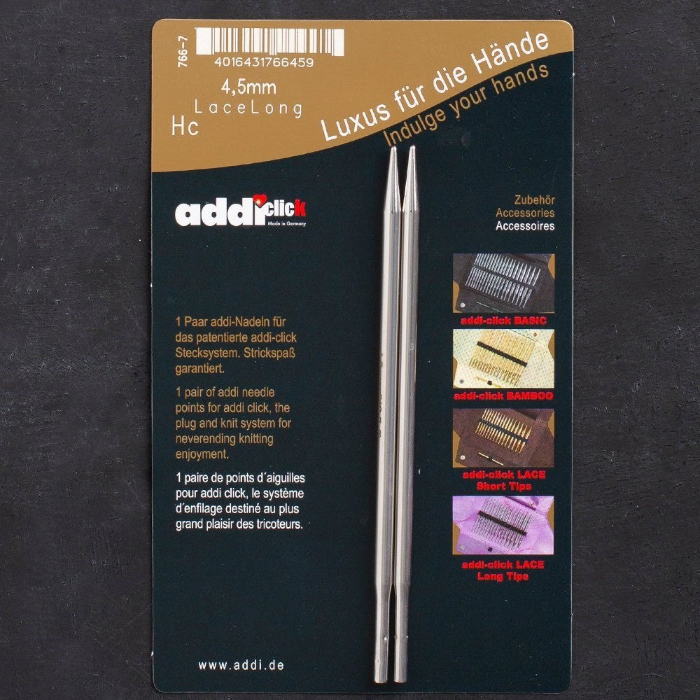 Addi Click Lace 4,5mm Değiştirilebilir Uzun Uçlu D - UcuzaGeliyor