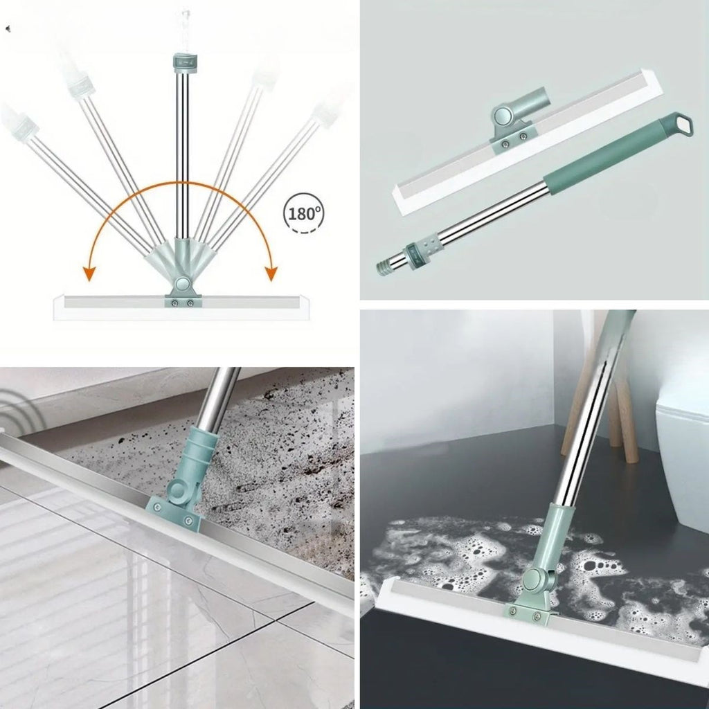 BUFFER® Teleskopik Oynar Başlıklı Cam,Zemin Silme Aparatı Çekçek