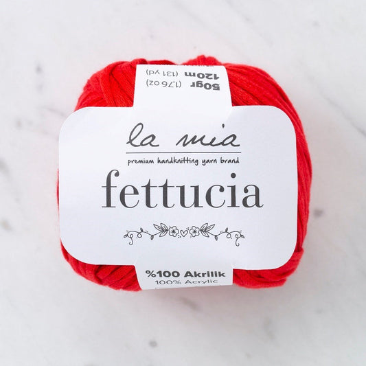 La Mia Fettucia Kırmızı El Örgü İpi - L092 - 33882 - UcuzaGeliyor