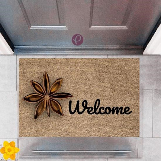 Kapı Önü Paspası Dekoratif Dijital Baskı Welcome P-2427 - UcuzaGeliyor