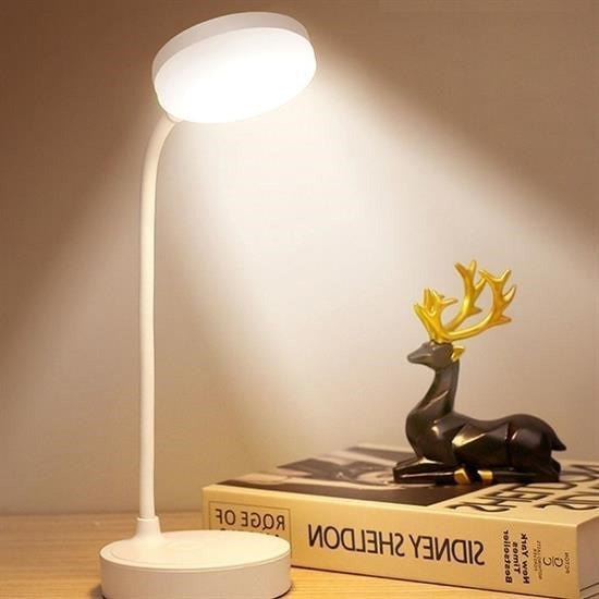 GENEL® Yuvarlak USBli Dokunmatik 3 Kademeli 360 Derece  Özel Göz Korumalı Led Lityum Masa Lambası