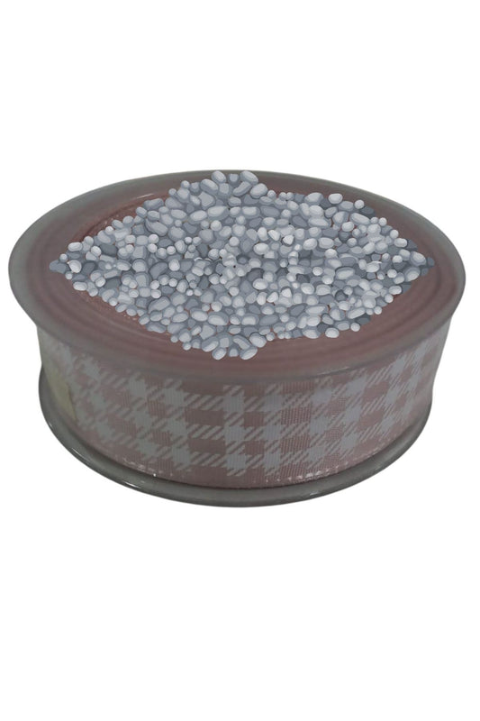 Tafta Ekoseli Kurdele 25 mm Pudra 1 Metre - UcuzaGeliyor