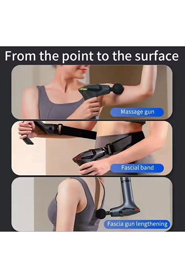 Yeni Nesil Profesyonel Lcd Göstergeli Şarjlı Tüm Vucut Masaj Tabancası