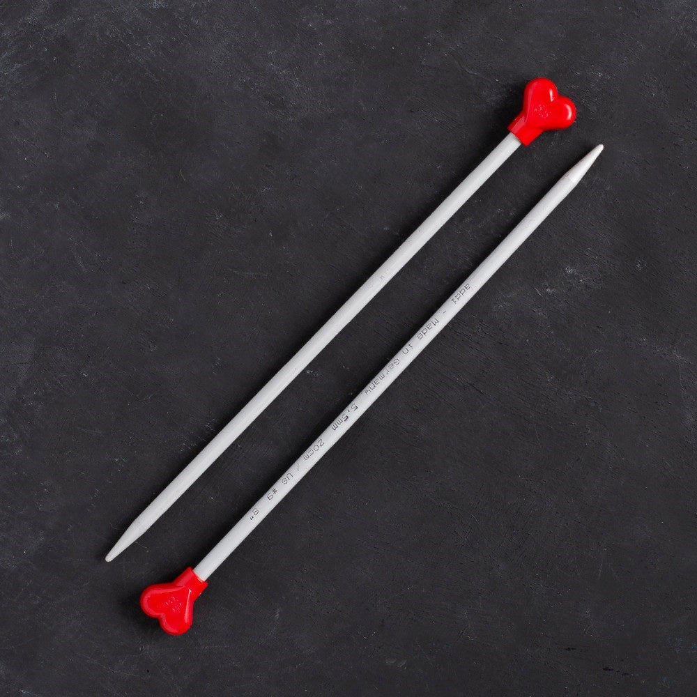 Addi Kalpli 5,5mm 20cm Klasik Alüminyum Örgü Şişi