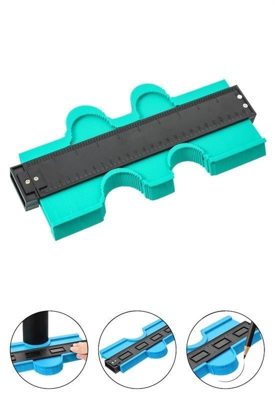 BUFFER® Kontur Ölçüm Cihazı Ahşap Fayans Şekillendirme Kalıbı 24 cm