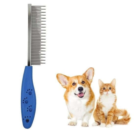 BUFFER® Tüy Açıcı Kedi Köpek Tarağı Tek Taraflı Metal Dişli Evcil Hayvan Bakım Fırçası - UcuzaGeliyor