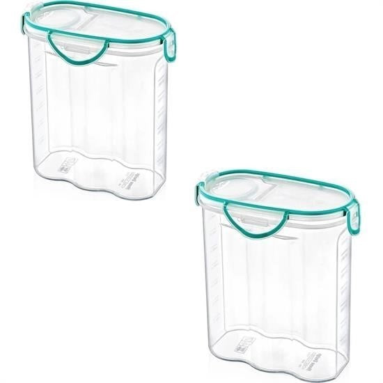 GENEL® Kilitli Kapaklı Contalı Hava,Su Sıvı Geçirmez 2,4 Litre Erzak Saklama Kabı-SA590
