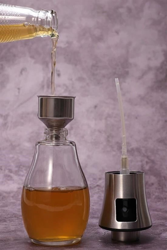 GENEL® Çok Amaçlı Spreyli Sızdırmaz Cam Şişe Yağdanlık Limon Sirke Sos Püskürtücü Dağıtıcı Sprey