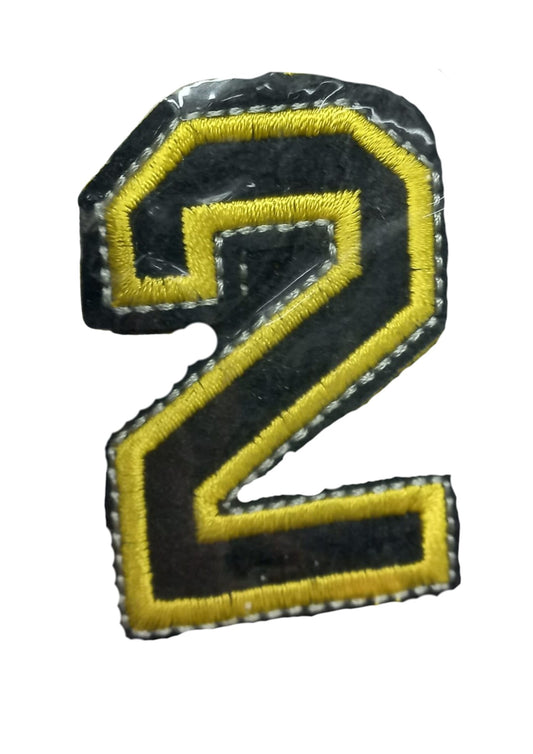 Aplike Ütü İle Yapışan 2 Rakamı Arma 2x4 cm - UcuzaGeliyor