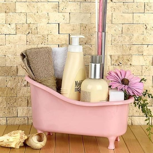BUFFER® Dekoratif Mini Küvet Şeklinde Çok Amaçlı  Banyo Düzenleyici Sepet - UcuzaGeliyor