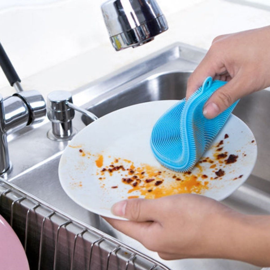 GENEL® 2'li Kir Tutmaz Tırtıklı Yüzey Bulaşık Yıkama Pedi