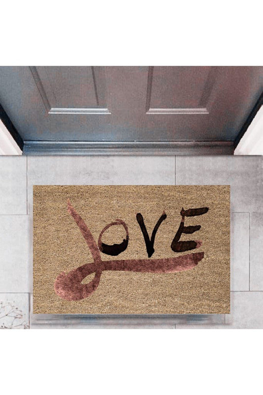 Kapı Önü Paspası Dekoratif Dijital Baskı Love P-2319 - UcuzaGeliyor