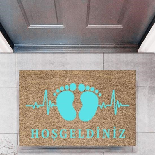 Kapı Önü Paspası Dekoratif Dijital Baskı AyaklarP-2752 - UcuzaGeliyor
