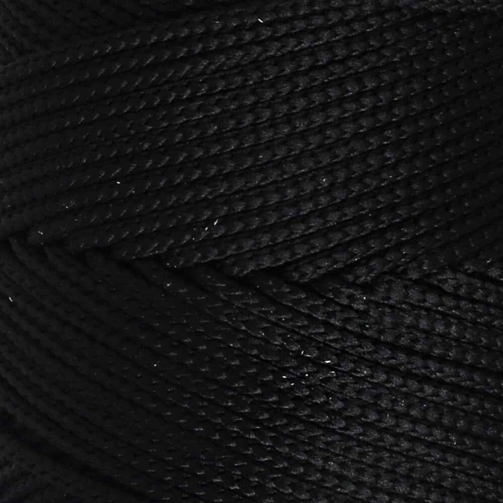 Loren Polyester Soft Macrame Siyah El Örgü İpi - LM040 - 34445 - UcuzaGeliyor