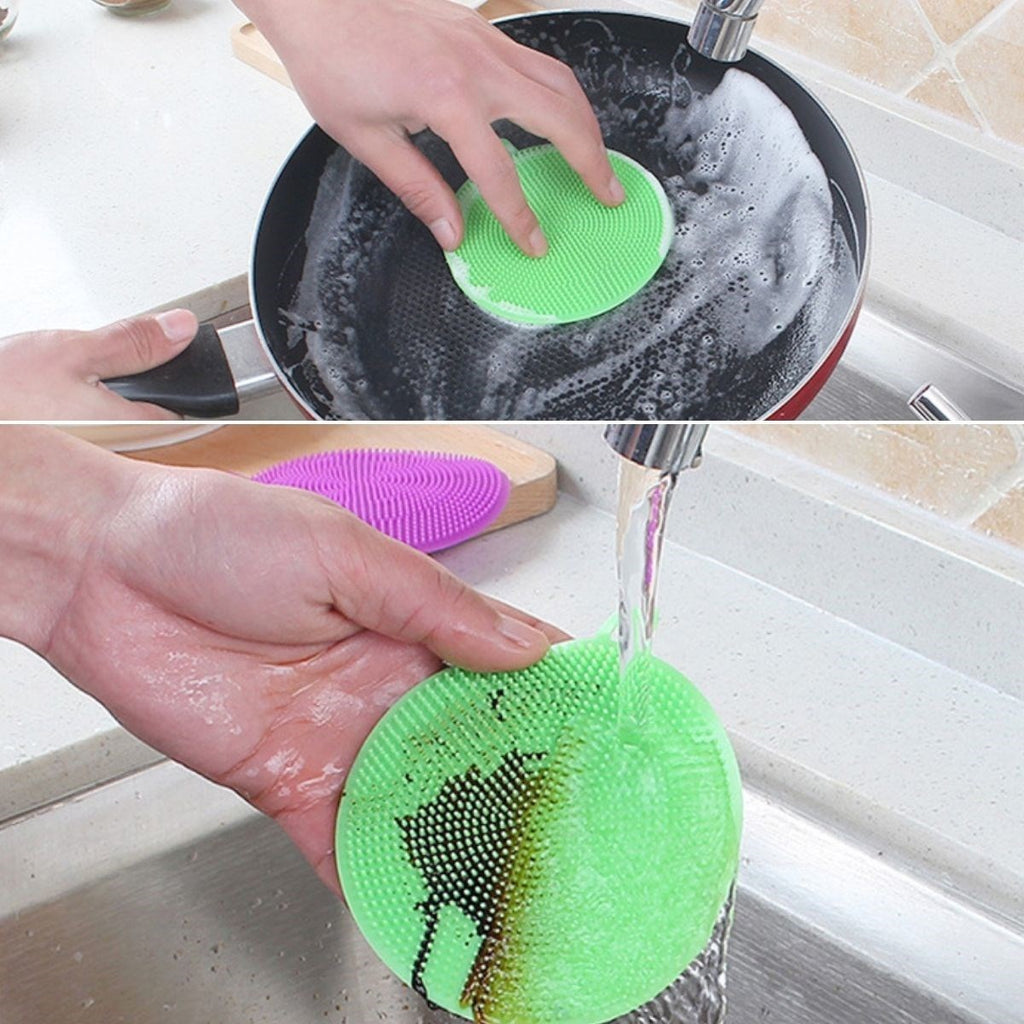 GENEL® 2'li Kir Tutmaz Tırtıklı Yüzey Bulaşık Yıkama Pedi