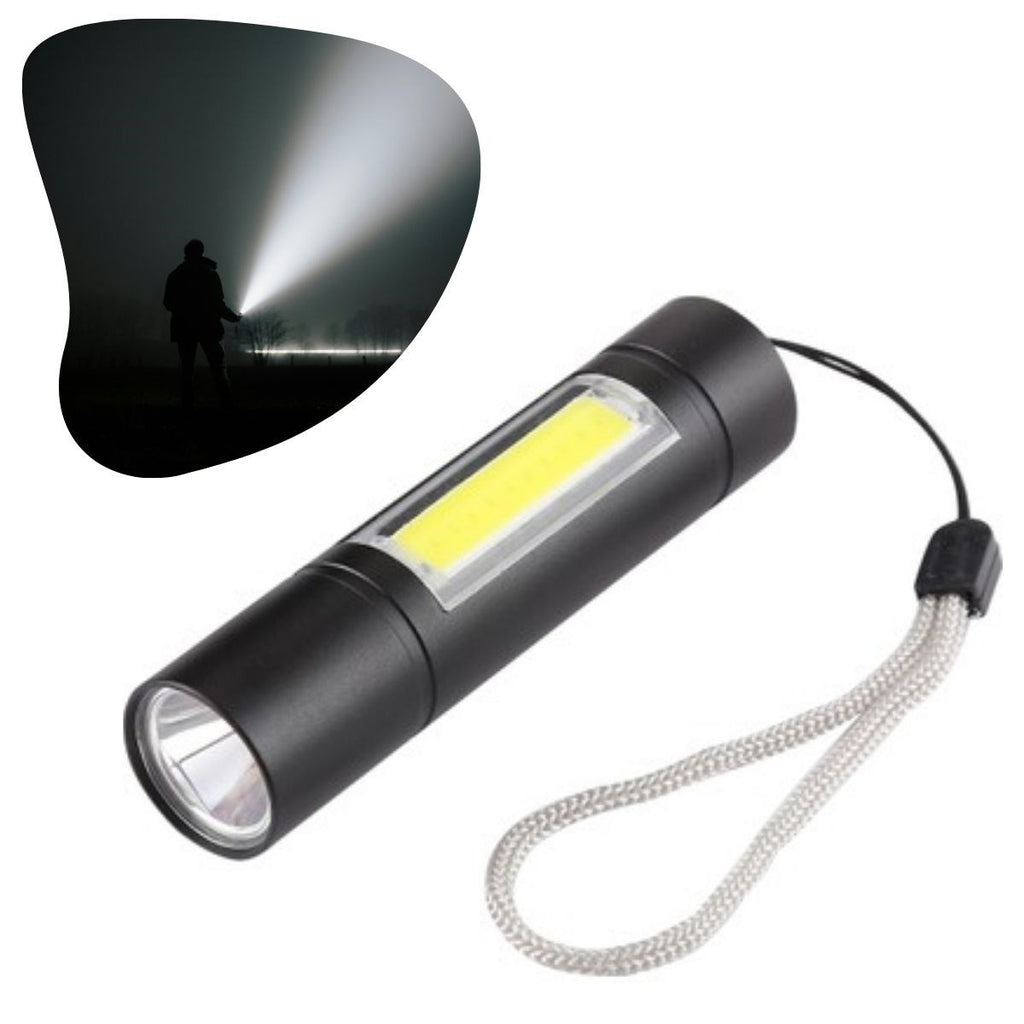 BUFFER® Kutulu Mini El Feneri - Taşınabilir LED Kamp ve Acil Durum El Lambası Plastik Gövde