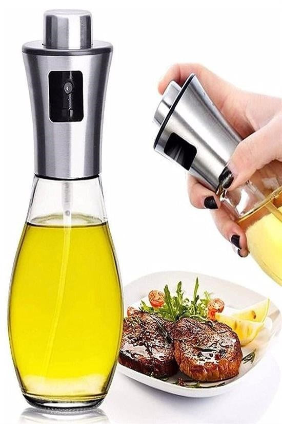 GENEL® Çok Amaçlı Spreyli Sızdırmaz Cam Şişe Yağdanlık Limon Sirke Sos Püskürtücü Dağıtıcı Sprey