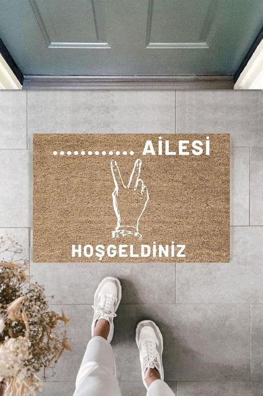 Dijital Baskı Kişiye Özel İç Kapı Dekorasyon Paspas  PS11278 - UcuzaGeliyor