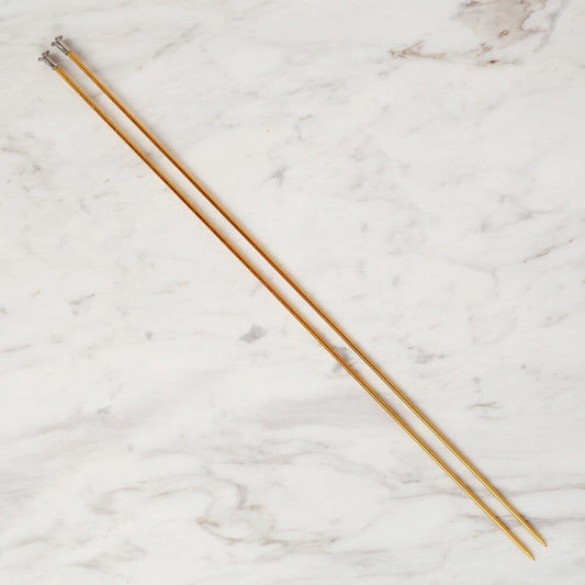 Loren Crafts 2,5 mm 35 cm Sarı Metal Örgü Şişi - L - UcuzaGeliyor