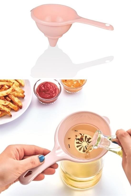 GENEL® Pratik İnce Elekli Mutfak Gereci Sıvı Yağ Süzgeci - UcuzaGeliyor