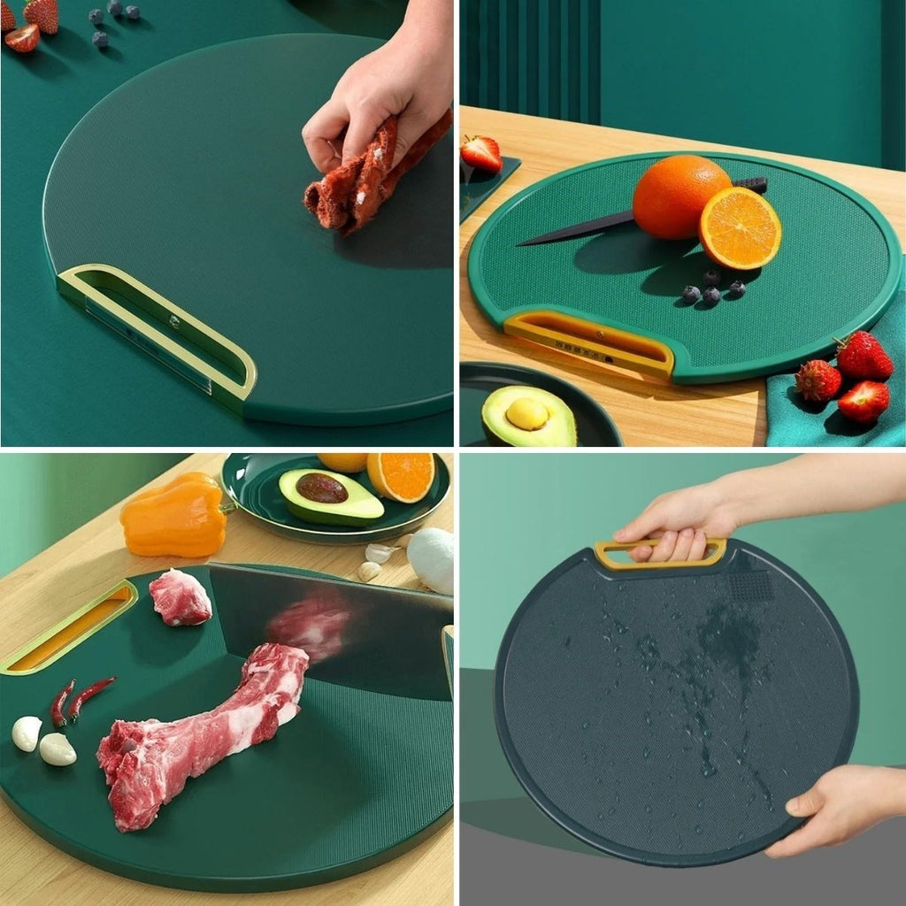 GENEL® Mutfak Sebze,Meyve,Et,Balık,Ekmek Doğrama Kesme Tahtası Standlı Kesim Panosu