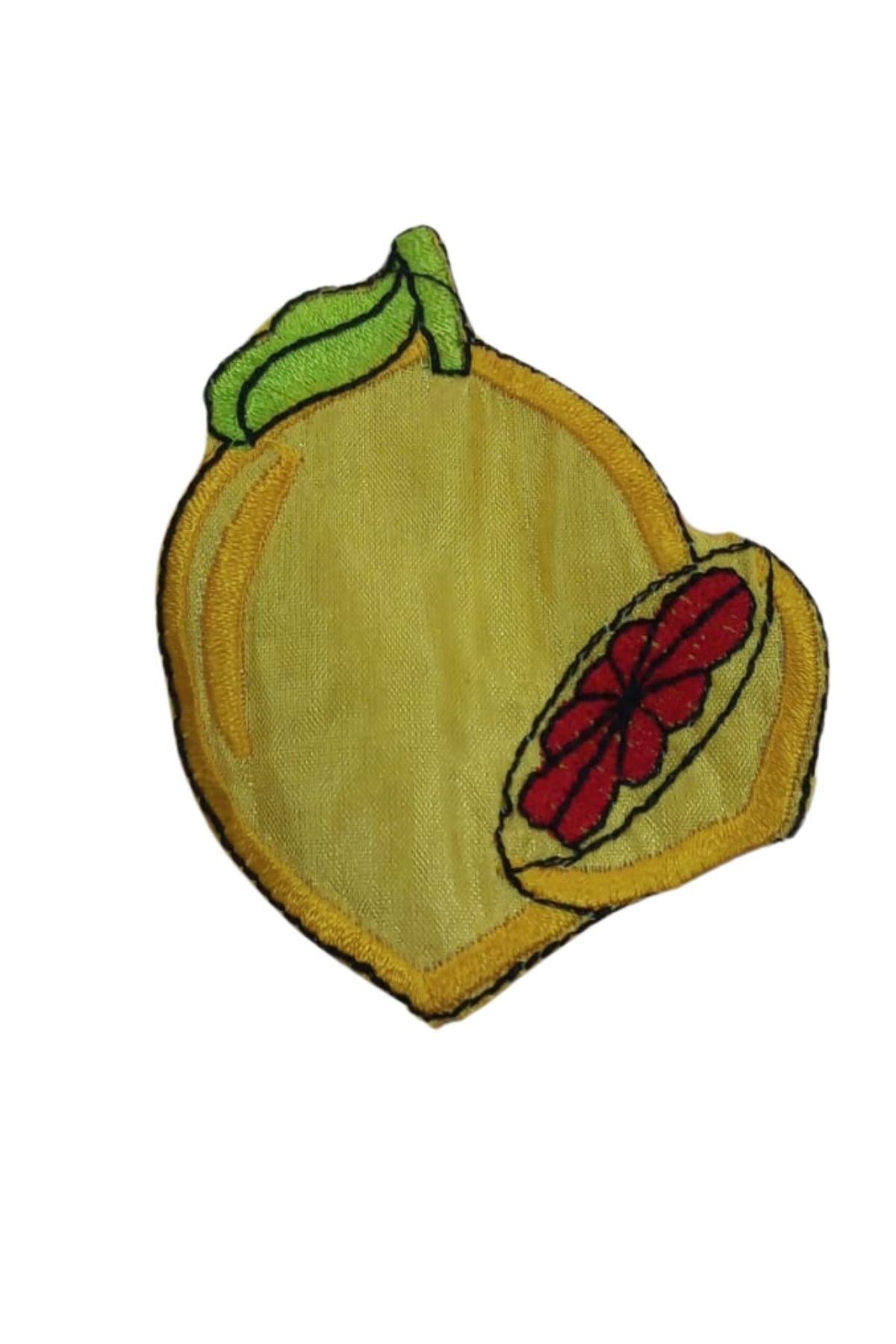 Aplike Ütü İle Yapışan Limon Desen - UcuzaGeliyor