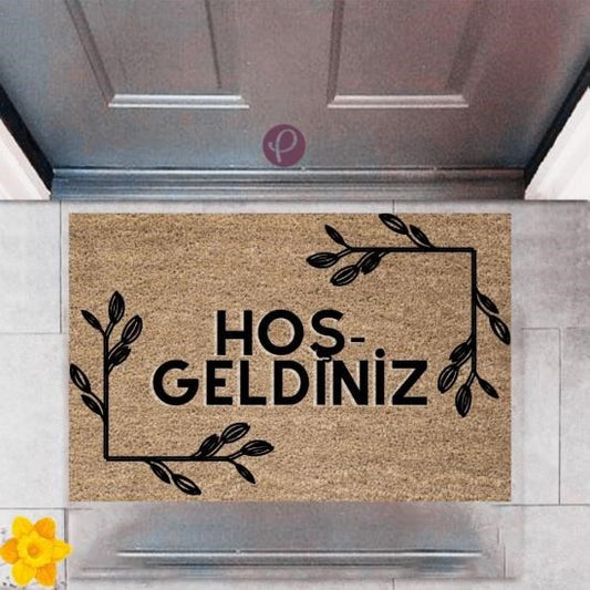 Kapı Önü Paspası Dekoratif Dijital Baskı Hoşgeldiniz P-2310 - UcuzaGeliyor