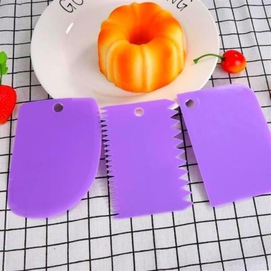 GENEL® Pasta Hamur Şekillendirici Spatula Kesici Kazıyıcı Dekoratör Set