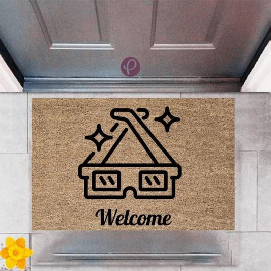 Kapı Önü Paspası Dekoratif Dijital Baskı Welcome P-2386 - UcuzaGeliyor