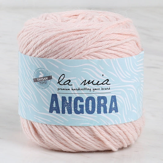 La Mia Angora Pudra Pembe El Örgü İpi - L185 - 34012 - UcuzaGeliyor