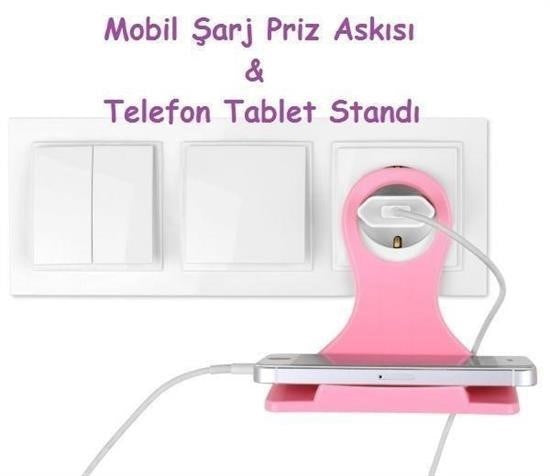 BUFFER® Universal Mobil Şarj Priz Askısı ve Telefon Tablet  Tutucu Stand