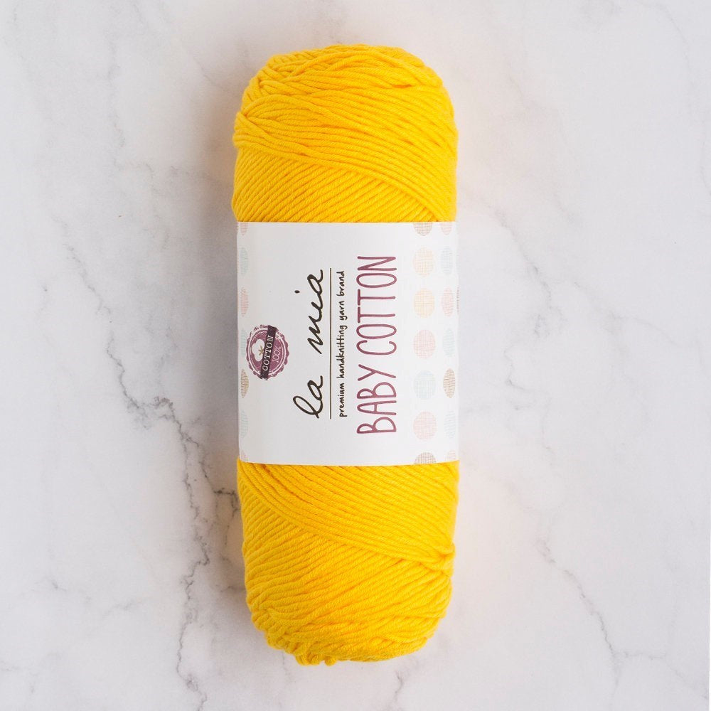 La Mia Baby Cotton Hardal Sarısı El Örgü İpi - L003 - 33632 - UcuzaGeliyor