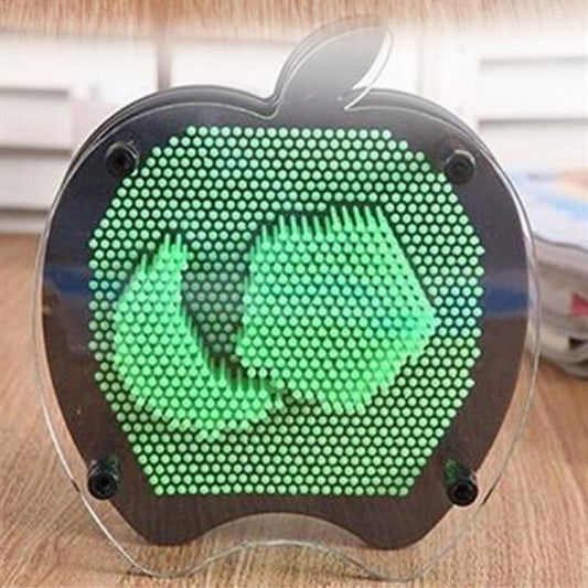 BUFFER® Elma Şeklinde Pin Art Dekoratif 3D Çivi Sanatı Filografi Tahtası - UcuzaGeliyor