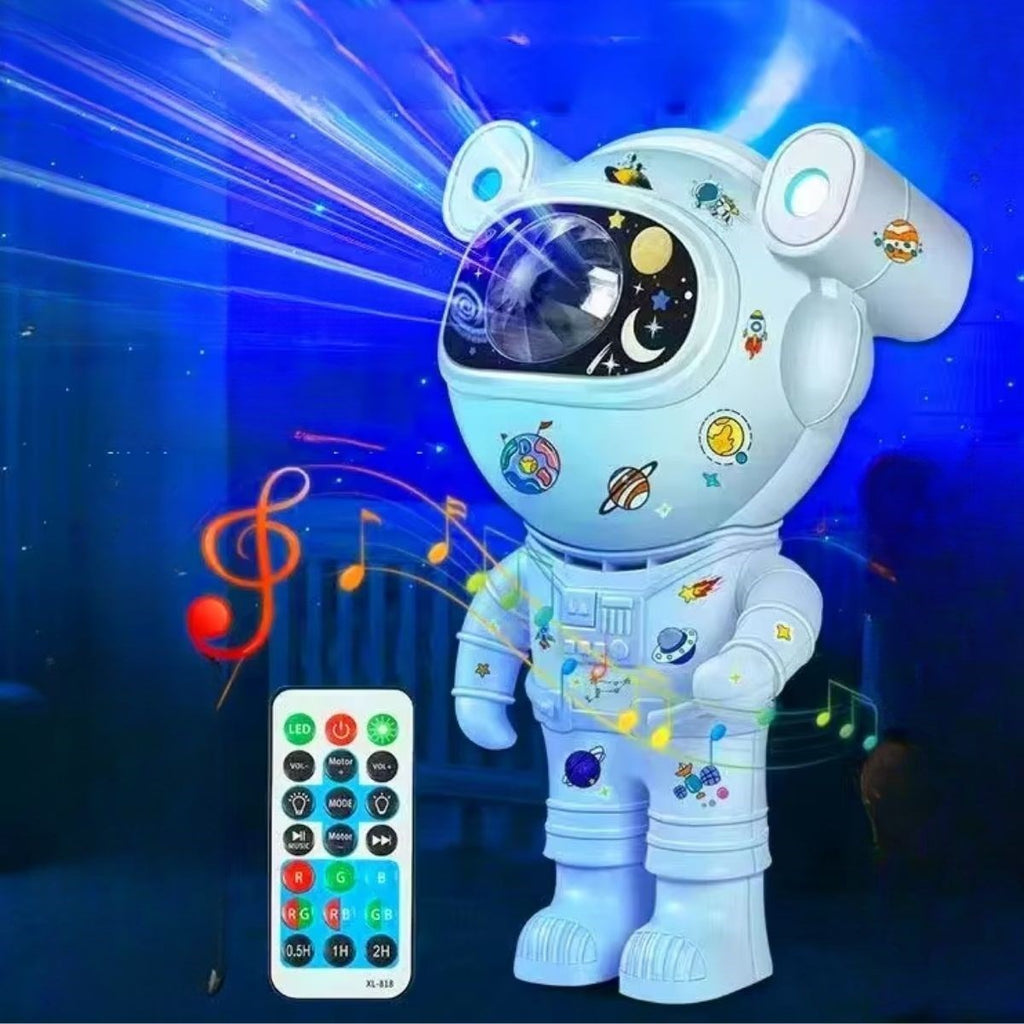 GENEL® Stickerlı ,Kumandalı ASTRONOT Model Gece Lambası