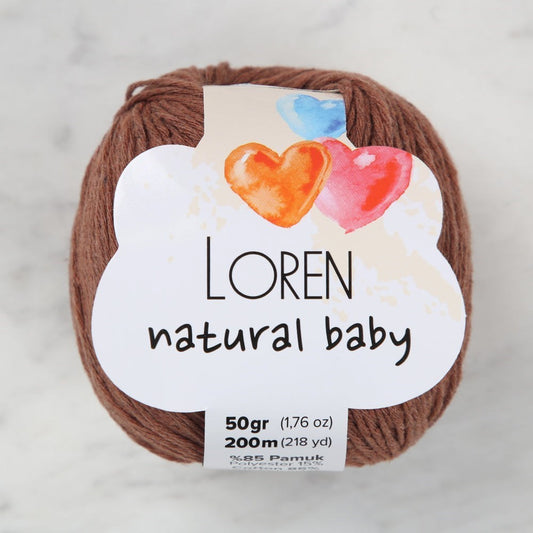 Loren Natural Baby Tarçın El Örgü İpi - R072 - UcuzaGeliyor