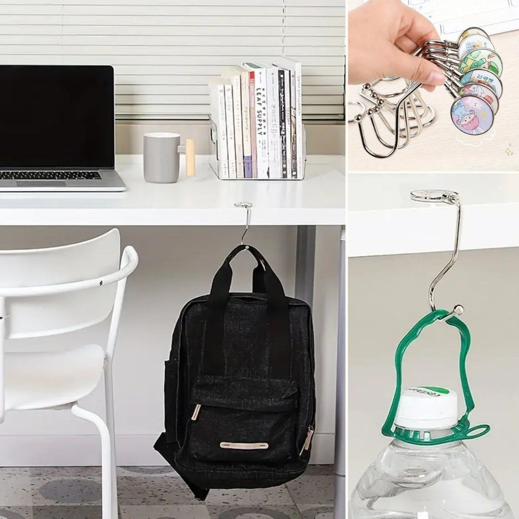 GENEL® Masaya Takılabilen Çanta Askısı Çanta Tipi Pratik Metal Çanta Kanca - UcuzaGeliyor