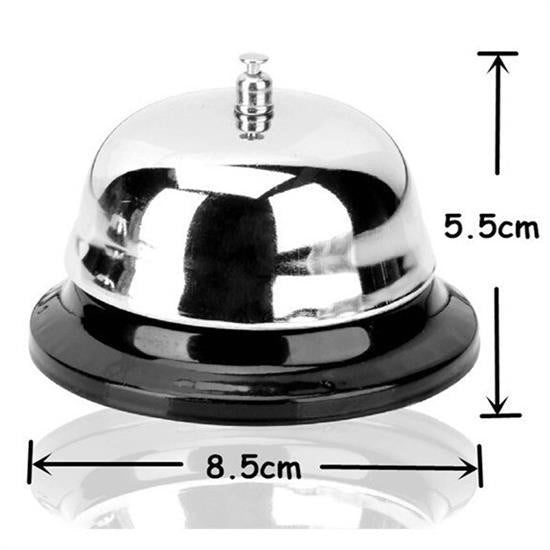 GENEL® Masaüstü Dekoratif Otel Resepsiyon Görevli Çağırma Zili Çanı