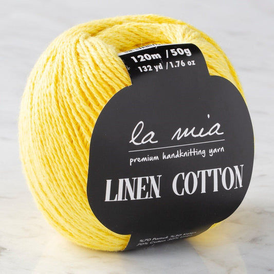 La Mia Linen Cotton Sarı El Örgü İpi - L160 - 33863 - UcuzaGeliyor